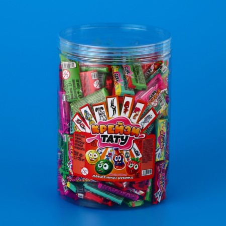 Chewing gum "Crazy-Tatom", with tattoo, assorted, 2.4 g-2