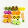 Sunny Fruit set, on tray