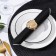 NATURE napkin ring, 4.5 × 5 × 4.5 cm, gold color