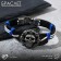 Bracelet Skin "Skull" in a circle, black-blue color with black silver, 16 cm