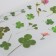 Stickers Plastic "Clover" set of 6 sheets 10x18 cm