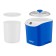 Yogurtnitsa KitFort KT-4090-3, 20 watts, 1 l, 5 programs, cord 0.8 m, white-blue