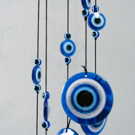 Wind music plastic from the evil eye "Nazar" 48 cm-3