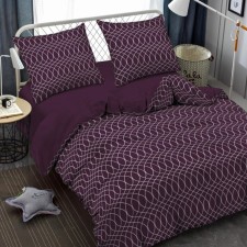 Bed linen 1.5 joint venture amore mio, size 150x210 cm, 145x215 cm, 70x70 cm - 2 pcs, purple color