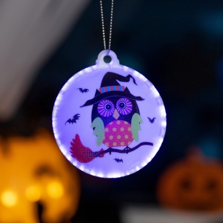 LED toy "Ovova-Vedima" 8 cm, batteries AG13x3, glow of multi