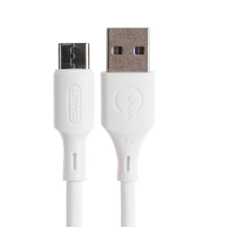 BYZ X6, Type -C cable - USB, 66 W, 5 A, 1.5 m, PD, silicone, white-1