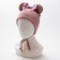 Hat for girls, color powder, size 42-46