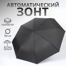 Automatic “plain” umbrella, 3 additions, 8 knitting needles, r = 48 cm, black color