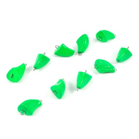 Cargo of a bullet-exentric painted pissy Yaman 10 pcs., 20 g, green-3