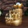 The desktop fountain from the network, the backlight "bag with gold coins" gold 21x15x12 cm