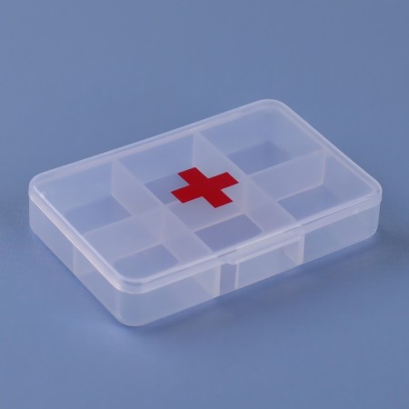 Aidlery Taberte "Fast Phevo", 6 sections, 8.7 × 5.5 × 1.8 cm, the color is transparent-2