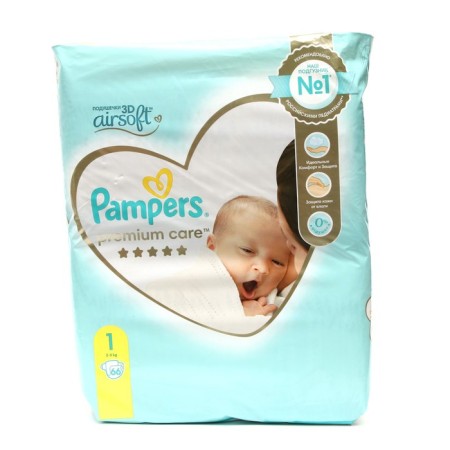 Pimpers Premium Care, Size 1, (2-5 kg) 66 pcs.