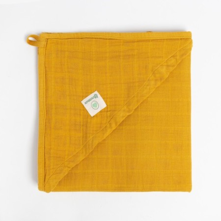 Toward Corner Muslim crumb I, 75x75 cm, mustard color, 100% cotton, 3-p, 180 g/m2-7