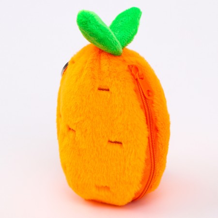 Soft toy "Bunny-carrot" on a key fob, 11 cm-1