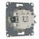 Glossa switch Sche GSL000351, 10 A, 2 keys, hidden, aluminum color