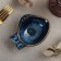 Ceramic "Moon Trail" dish, 11 × 8 × 3.5 cm