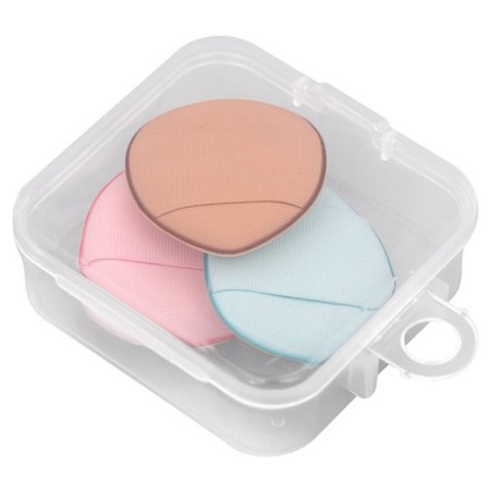 A set of sponge for makeup multidate "on a finger", in a container, 3x4 cm, 3 pcs