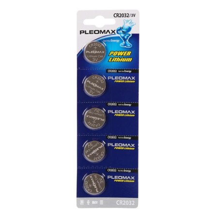 Battery Lithuanian Pleomax, CR2032-5BL, 3B, blister, 5 pcs.