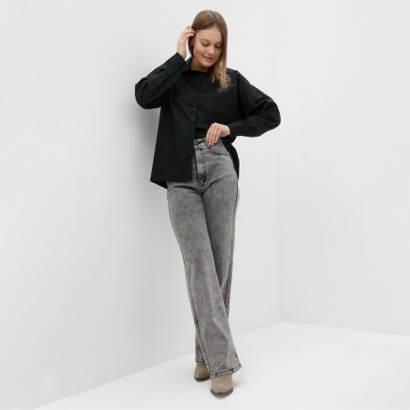 Female shirt, black color, size 48-50-1