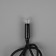 Garland “thread” 10 m, IP65, UMS, dark rubber thread, 100 LED, warm white glow, flicker, 220 V