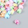 Beads for creativity plastic "Triple heart" Multi -colored set 20 g 0.7x1.1x1.1 cm