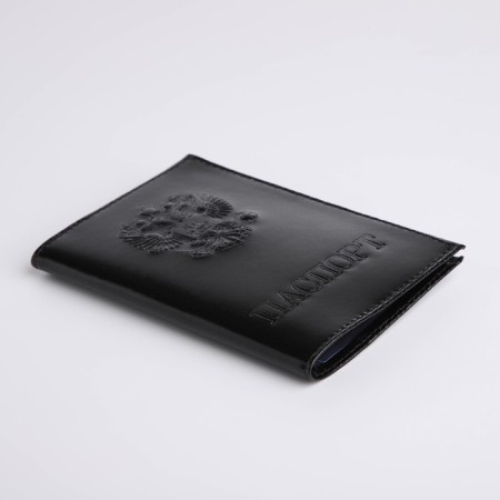 Cover for passport, black color-2