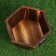 Set of wooden caspoons, 6 coal 19x16x13cm