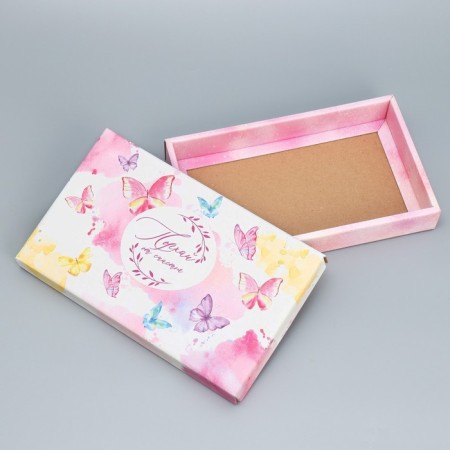 Gift folding box, packaging, “butterflies”, 25.5 x 15 x 4 cm-2