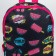 Baby backpack on lightning, black/pink color