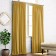 Set of curtains "Kim", size 140 x 270 cm - 2 pcs, mustard