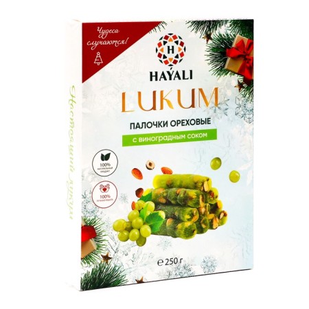 Lukum hayali nuts with grape juice 250g