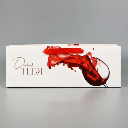 A package for a bottle horizontal "glass of wine", 36 × 10 × 13 cm-1