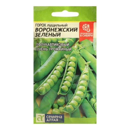 Seed peas "Voronezh Green", Sem. ALT, c/n, 10 g
