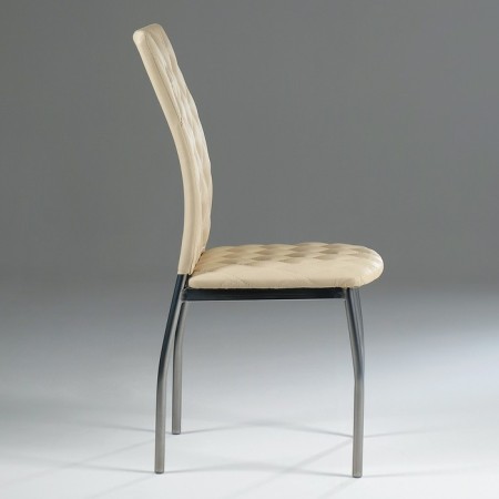 Chair "Wave" (rhombus), light beige-2