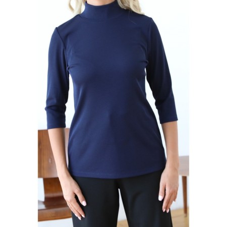 Women's turtleneck, size 42, blue color-5