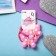 Hair gum "Baby" (set 2 pcs) butterfly flower, pink
