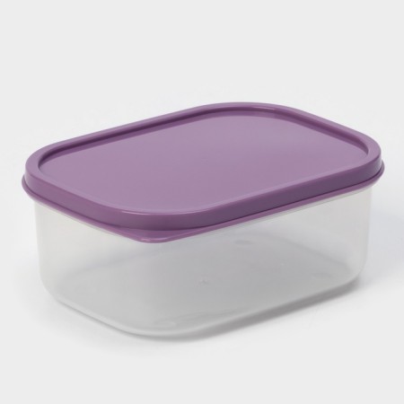 Container Dolyana, food, 500 ml, purple color
