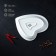 Porcelain dish Magistro "Heart", 17.5 × 20 × 3 cm, white color