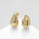 Earrings metal "drop" acacia, color gold