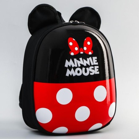 A satchel with a hard pocket, 25.5 cm x 7 cm x 29 cm "Mouse with ears", Minnie Mouse-1