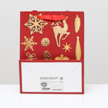 Laminated package "New Year's decor", 18 x 23 x 10 cm-1