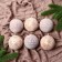 Set of balls plastic D-8 cm, 6 pcs "Frosty morning" brown