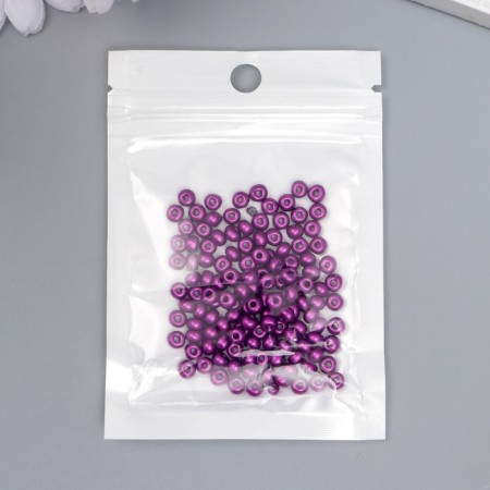 Glass beads 6/0 "metallic. Violet" 10 g-2