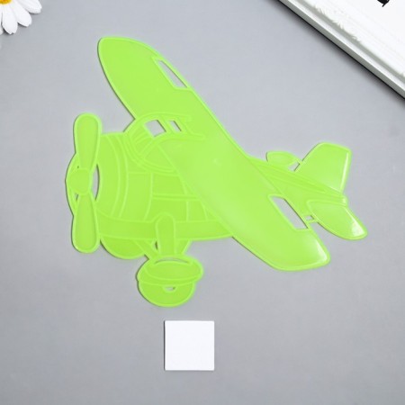 The phosphorus "plane" sticker with glue pads mix 29.5x25 cm-4