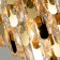 Vivien chandelier, 8x60W E27, color gold