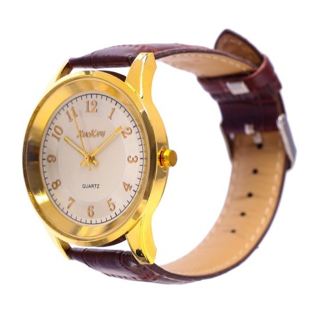Men's wristwaters "Dant", eco-leather strap, D-3 cm-1