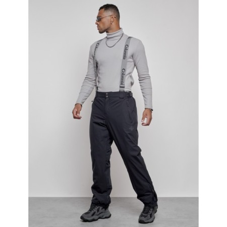 Semi-combineson ski insulated male winter, size 56, dark blue color-1
