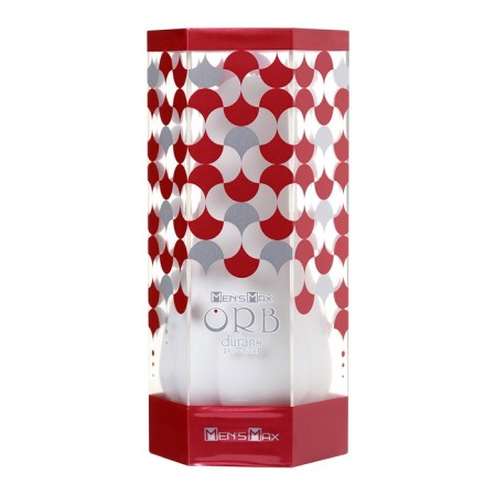 Masterbator Unrealistic Mensmax Orb Durans, TPE, White, 15 cm-2