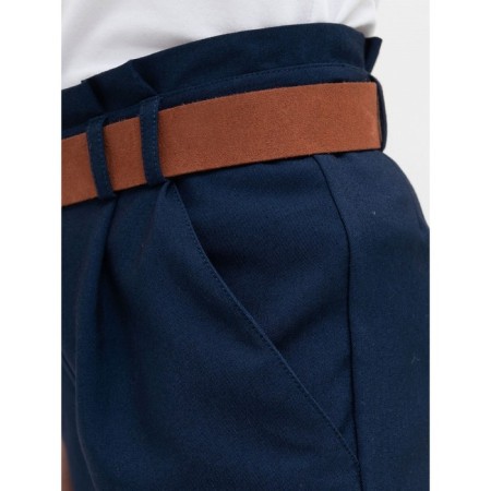 Pants for girls, height 146 cm, dark blue color-3