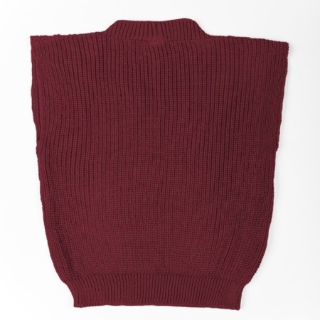 Жилет для девочки Amarobaby Knit, рост 146 см, цвет бордовый-15